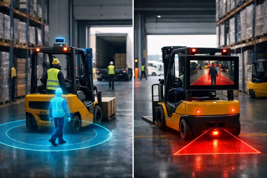Forklift Sensors vs Cameras for Safer Sites