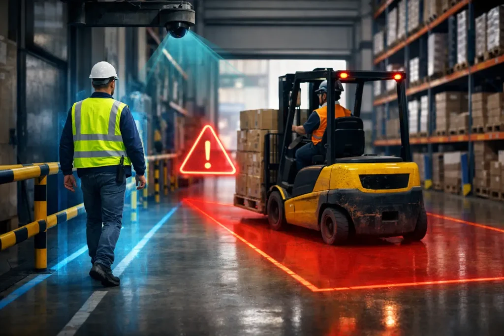 Machine Pedestrian Separation Guide for Warehouses