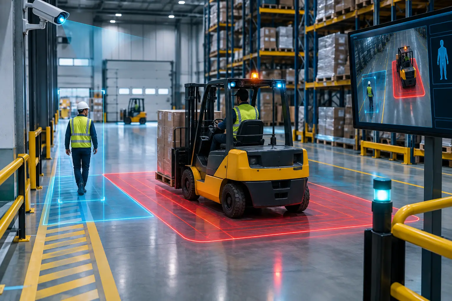 Pedestrian Exclusion Zone Warehouse Safety