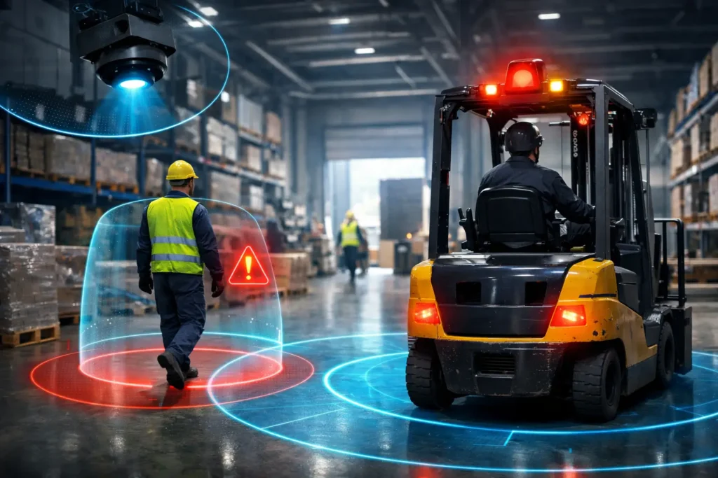 Proximity Alarms for Safer Forklift Operations